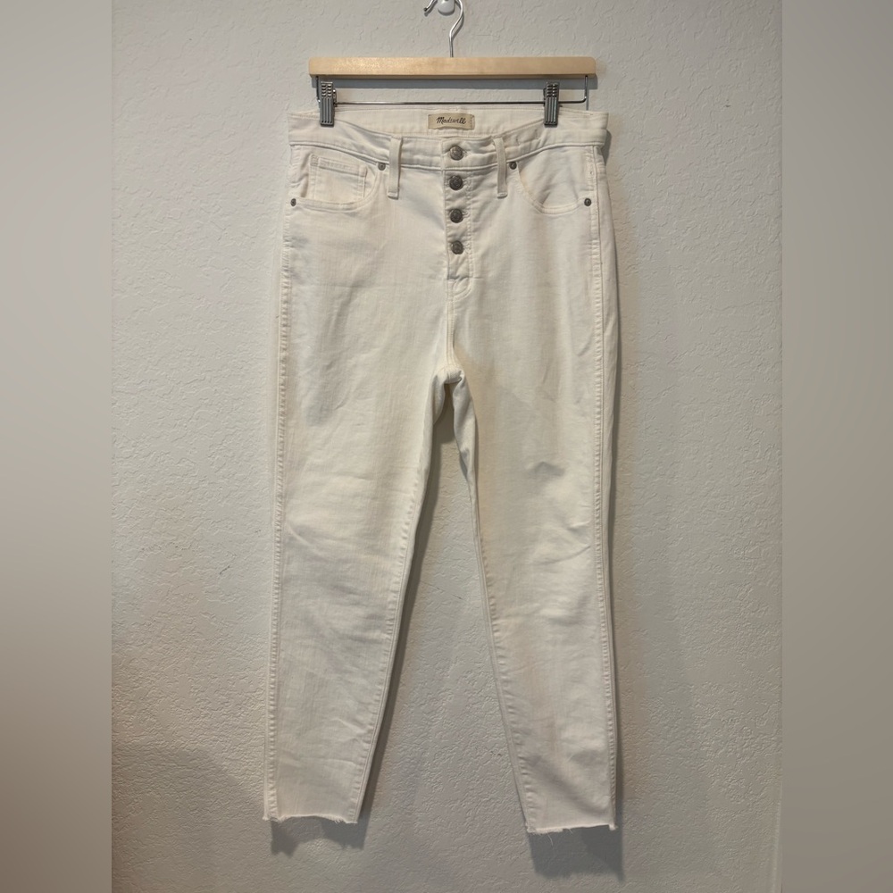 Madewell 10” High Rise White Jeans